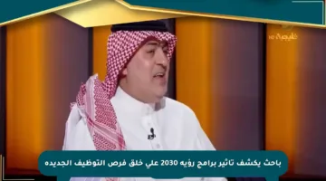 باحث يكشف تأثير برامج رؤية 2030 على خلق فرص التوظيف الجديدة